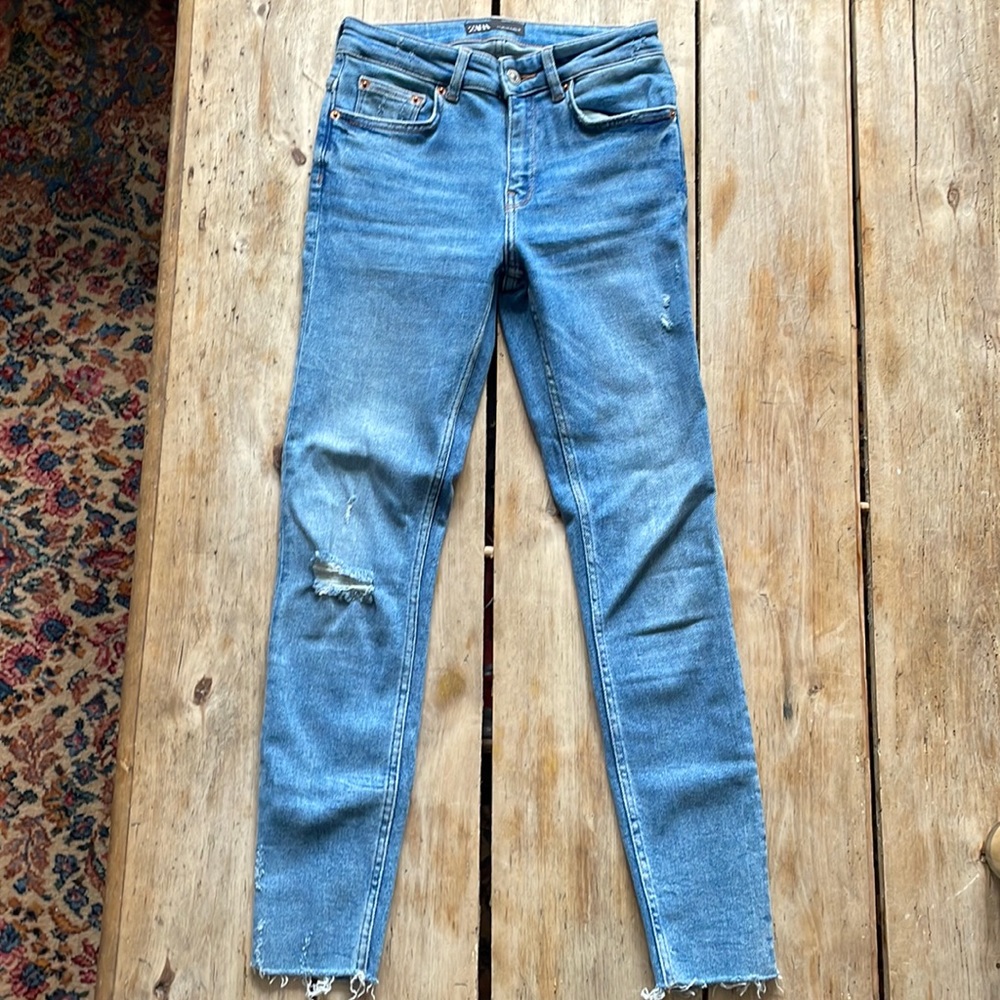 Zara denim skinny jeans